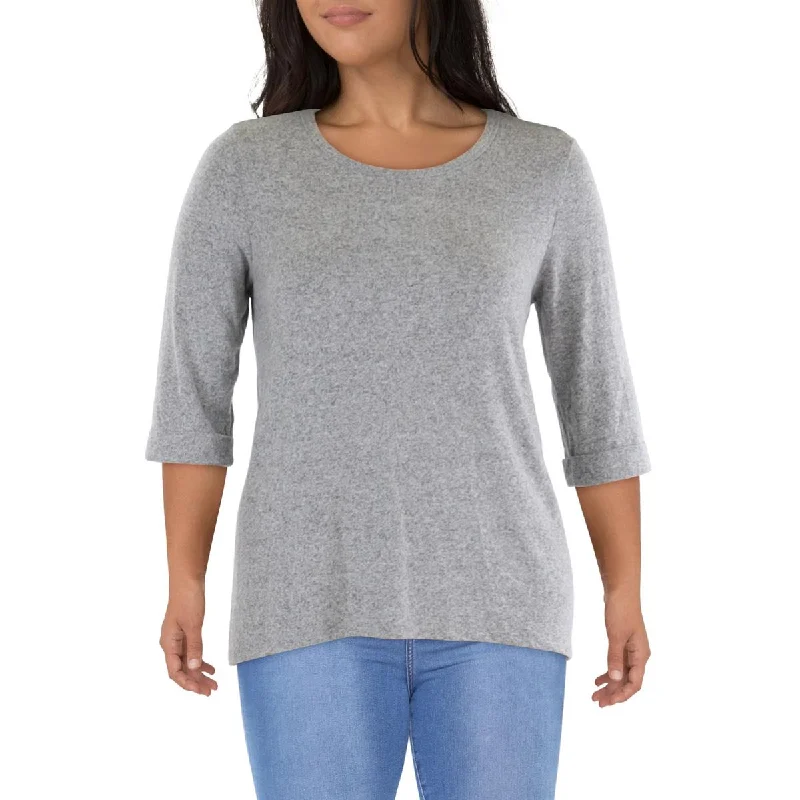 Warm Wear Plus Womens Crewneck Cuff Sleeve Pullover Sweater