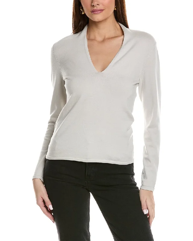 Fresh Wear Reiss Lina Ruched Stand Neck Jumper