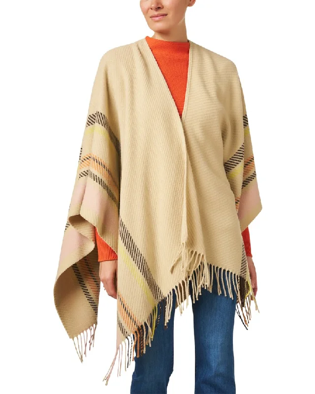 Soft Trends Marc Cain Fringe Wool-Blend Cape