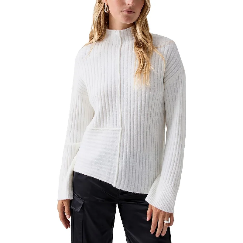 Comfy Chic Wear Sanctuary Womens Ribbed Long Sleeve Funnel-Neck Sweater