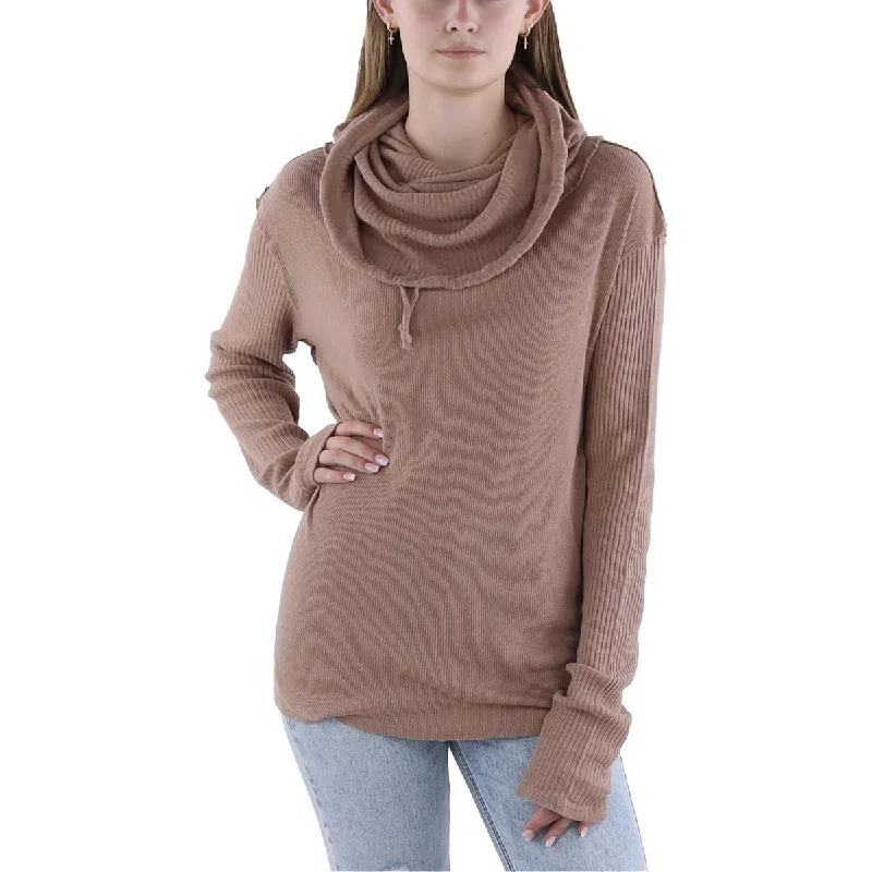 We The Free Womens Hot Peppers Cotton Cowl Neck Pullover Sweater