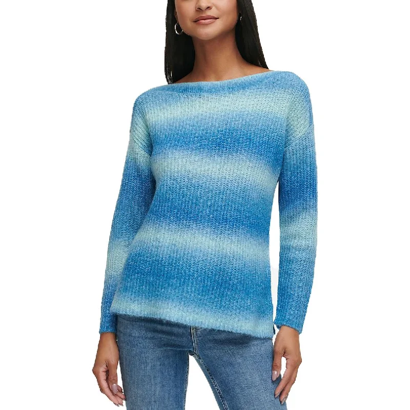 Exquisite Tailoring Calvin Klein Womens Knit Ombre Pullover Sweater