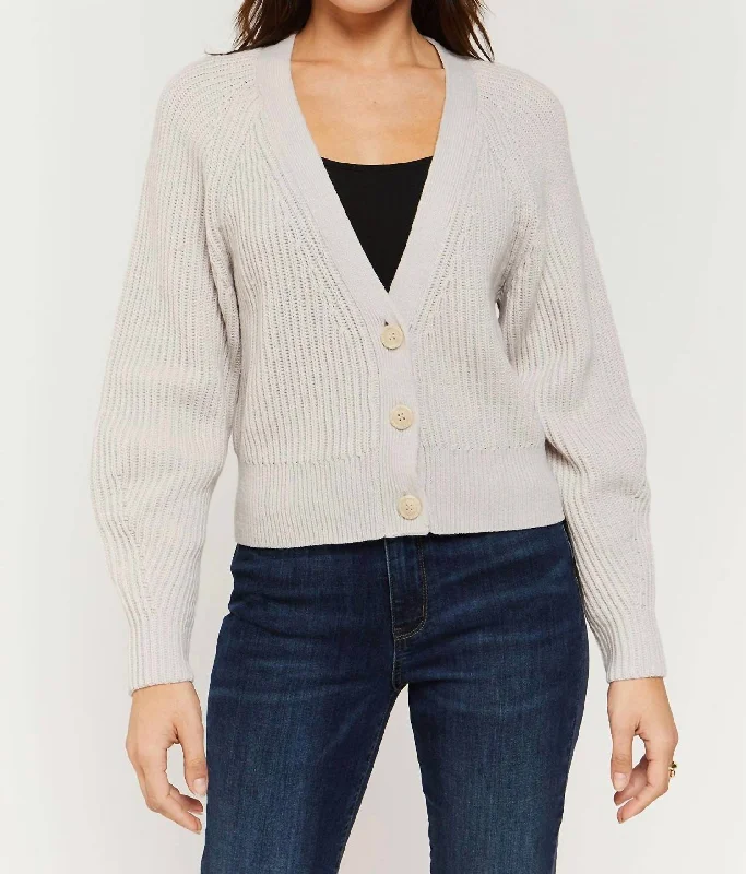 Exquisite Embroidery Erica Cardigan In Cream