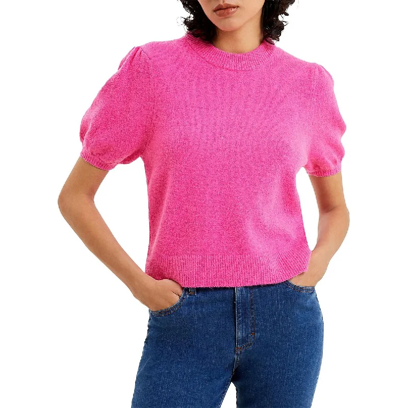 Editorial Design French Connection Womens Vhari Crewneck Short Sleeve Pullover Sweater