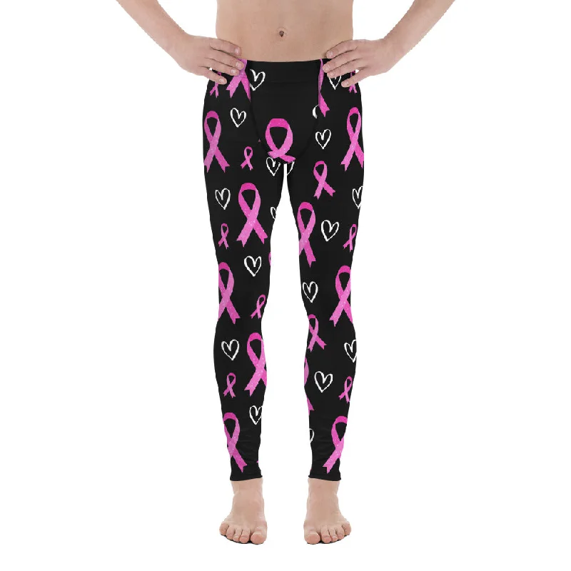 Soft Touch Pink Ribbon Men's Leggings