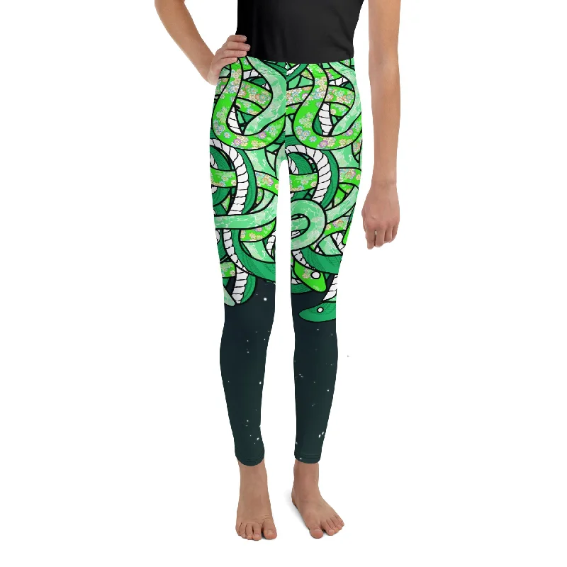 British Style Tangled Snakes Youth Leggings