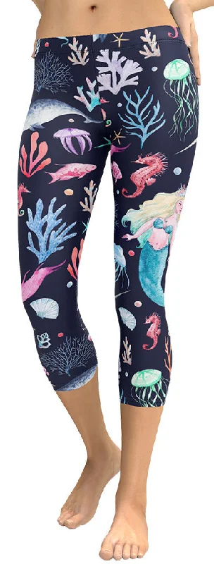 Personal Charm Enchanted Mermaids Capris