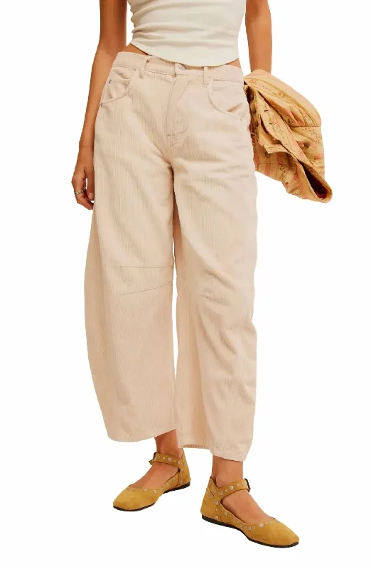 Versatile Comfort Good Luck Corduroy Pants In Crystal Grey