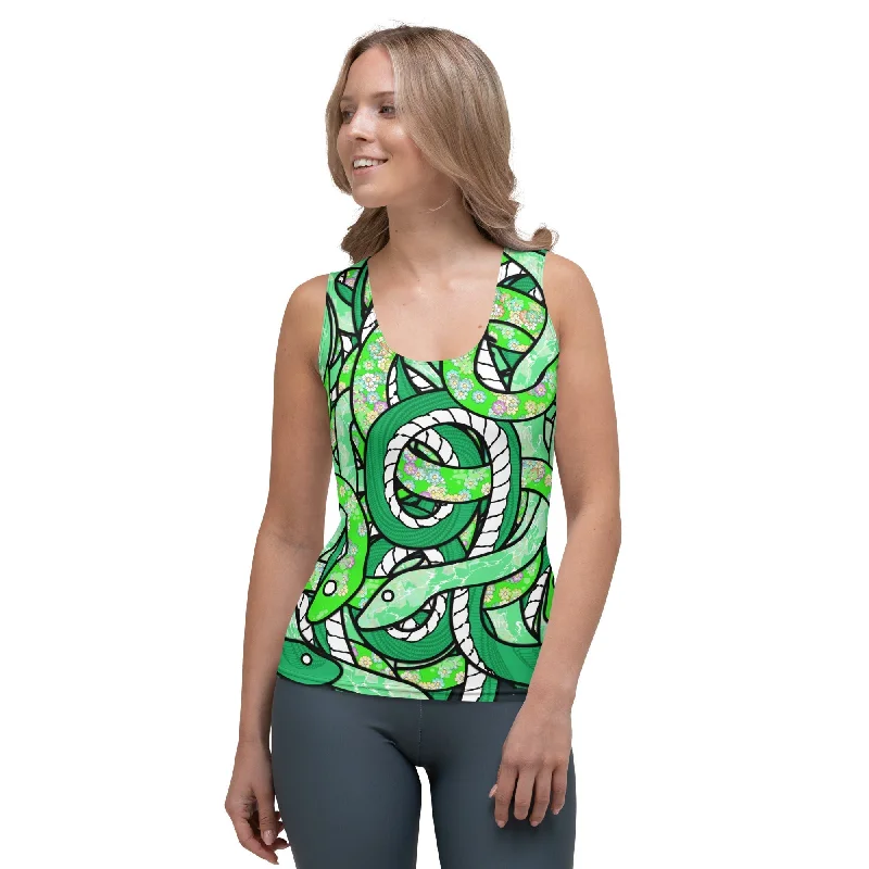 Elegant Comfort Tangled Snakes Tank Top