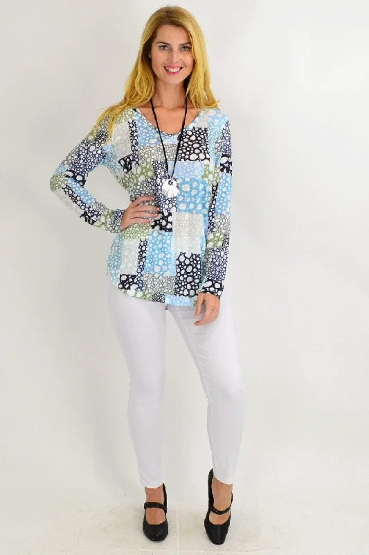 Elegant Wear Bubble Bath V neck Tunic Top
