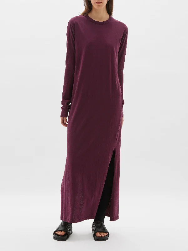 Cute Design regular longerline long sleeve dress