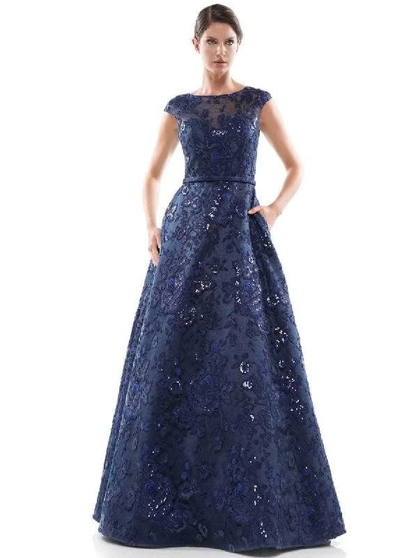 Fresh And Natural Colors Dress MV1012 - Floral Lace Illusion Jewel Formal Gown