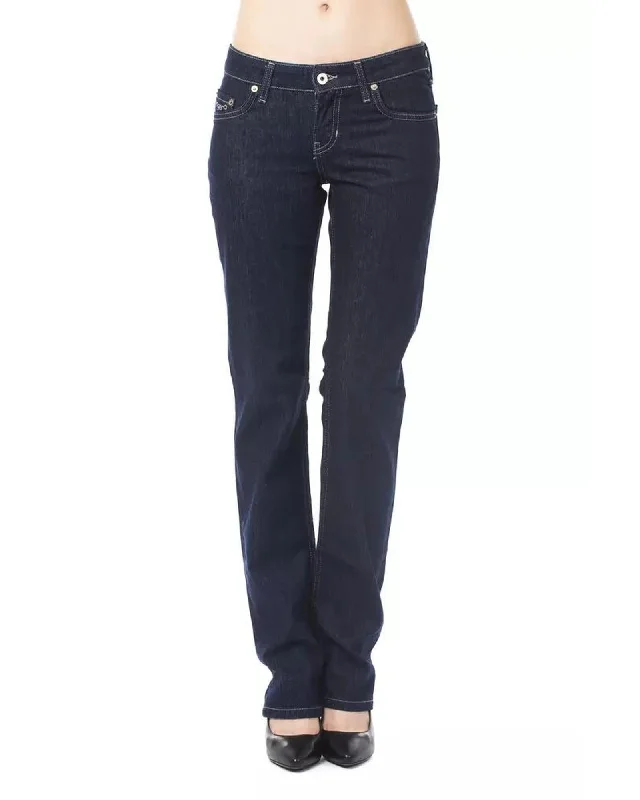 Cozy Street Style Ungaro Fever Women's Blue Cotton Jeans & Pant - W30 US