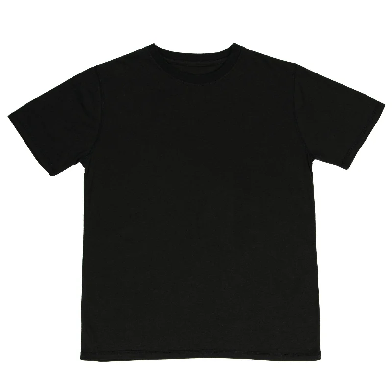 Sweet Girl Berne Black Cotton Blend Ladies Lightweight Performance Tee S/S