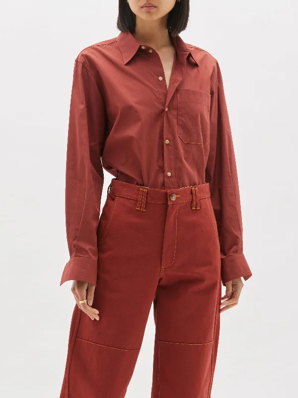 Minimal Classic contrast detail dinner shirt
