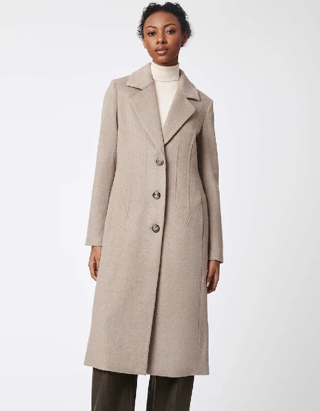 Sports Fashion City Chic Long Wool Coat for Women