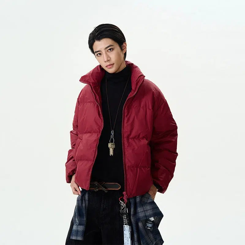 Must-have For Autumn And Winter High Neck Collar Down Jacket