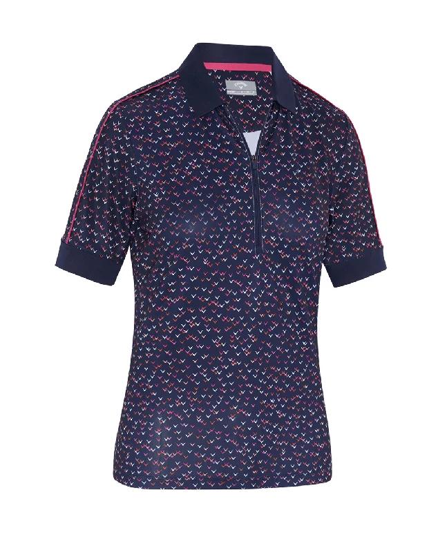 Bottom And Versatile SIZE S - CALLAWAY Chev 1/2 Sleeve Polo CGKSE013 Peacoat Navy