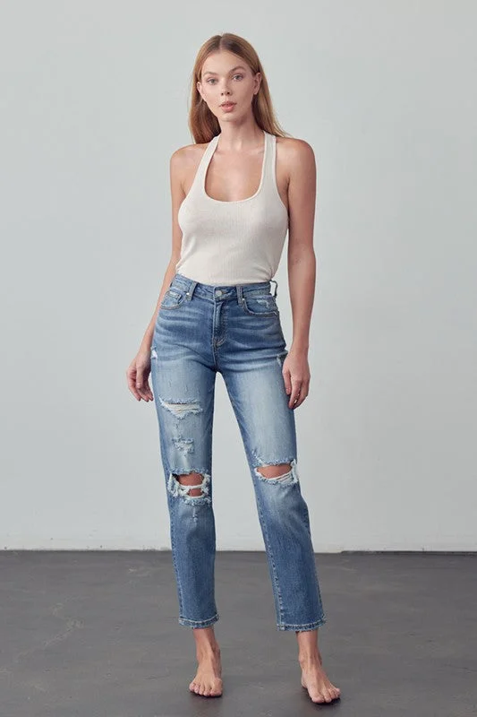 Urban Chic High Rise Girlfriend Jeans