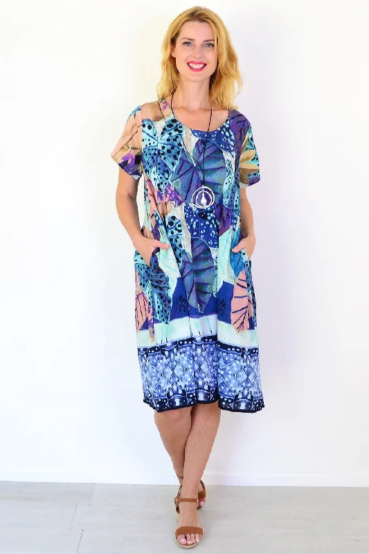 Wearable At Home Or Out Agios Ruched Boxy Dress