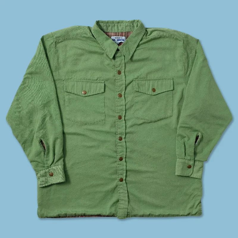 Retro Design Vintage Padded Shirt Jacket Large