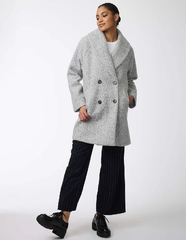 Personalized Design City Retreat Textured Bouclé Coat