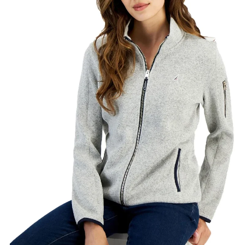 Cool Style Nautica Womens Track Jacket Logo Collar Active