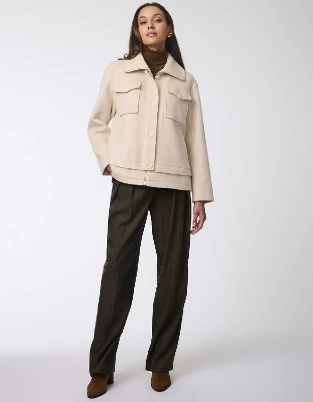 Exquisite Embroidery Metro Haven Wool Jacket