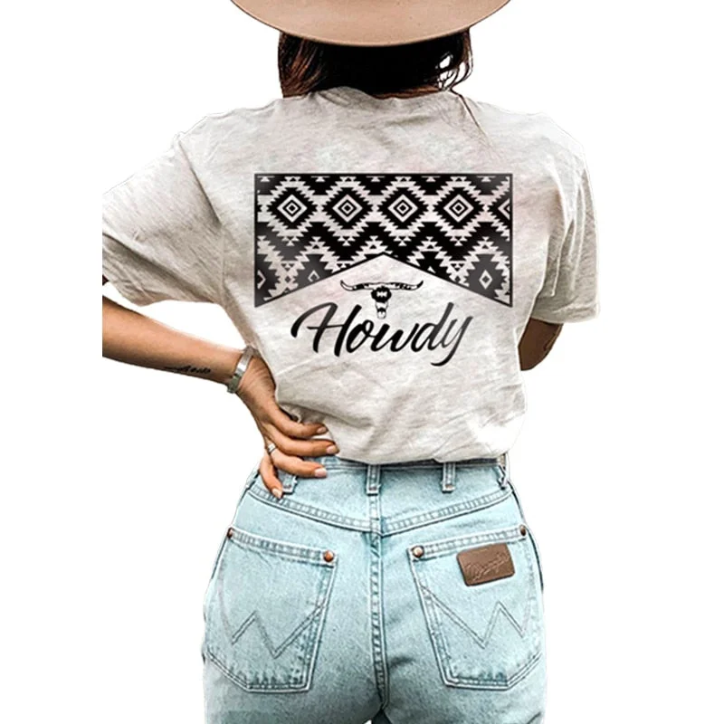Ethnic Style Howdy Shirt