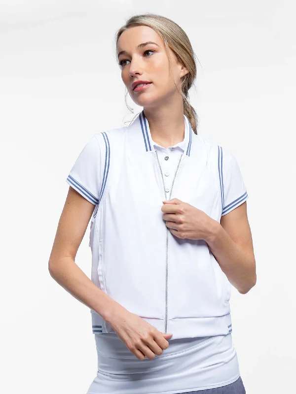 Urban Design Sense Aubrey Lifestyle Vest - White/Granite