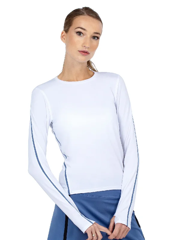 Cozy Essentials Wear Classic Long Sleeve Crew - White/Palladian