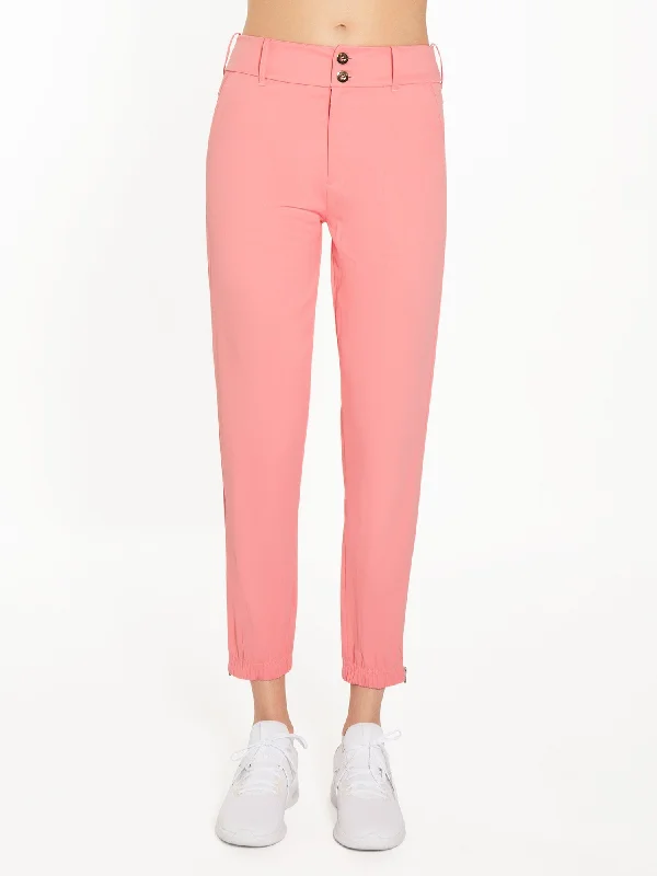 Light And Breathable Easy Fit Active Pants - Plumeria