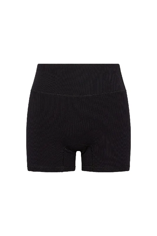 Modern Comfort Wear Elysian Short 4.5" - Black Lightweight Rib