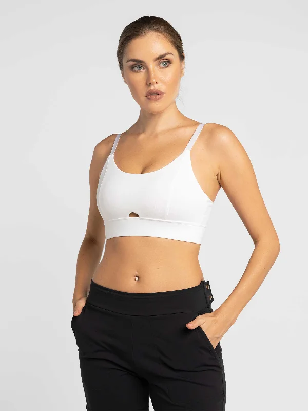Unique Design Essential Bra - White
