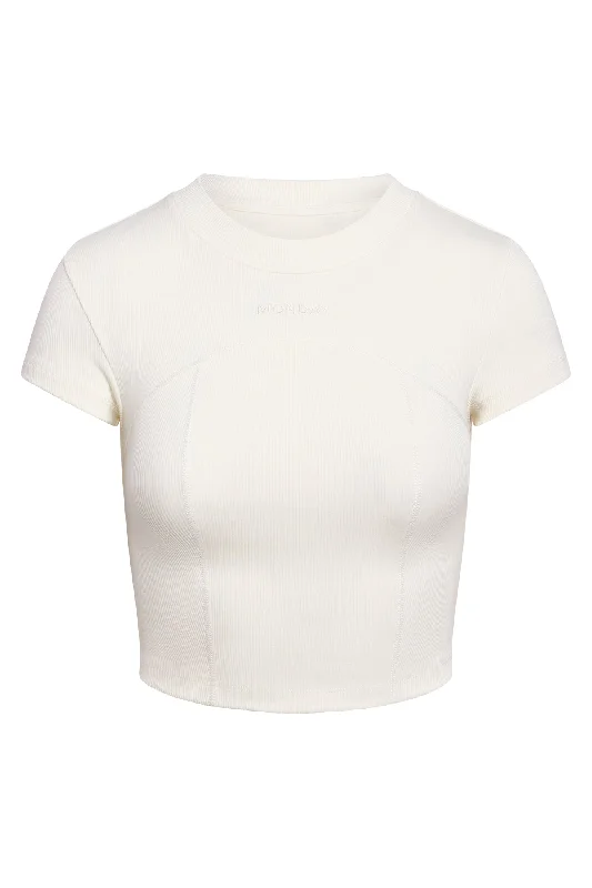 Weekend Comfort Wear Joshua Tree Top - Ivory Thick Rib