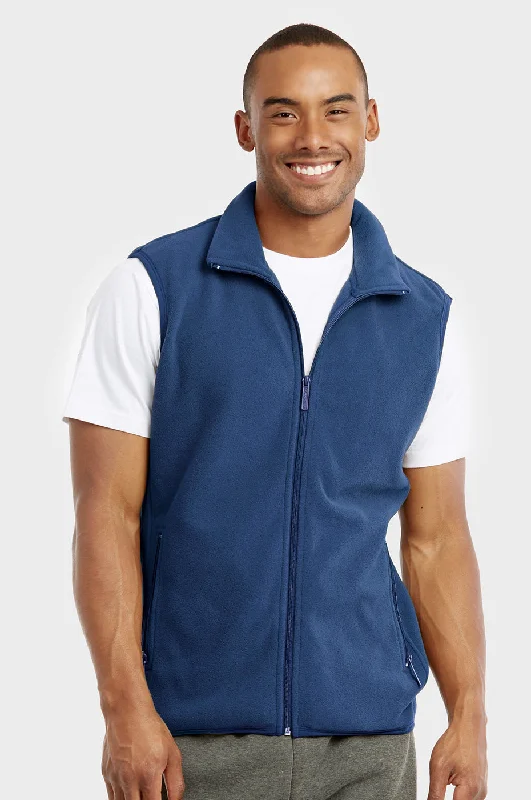 Comfortable Outfits KNOCKER MEN'S POLAR FLEECE VEST (PF1500_DENIM)
