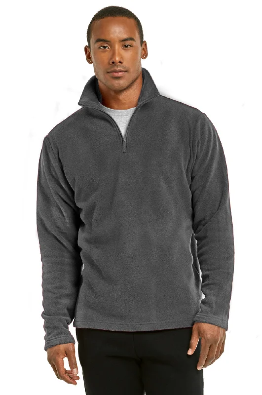Tropical Style KNOCKER MEN'S POLAR FLEECE QUARTER PULLOVER (PF1000_CH/GR)
