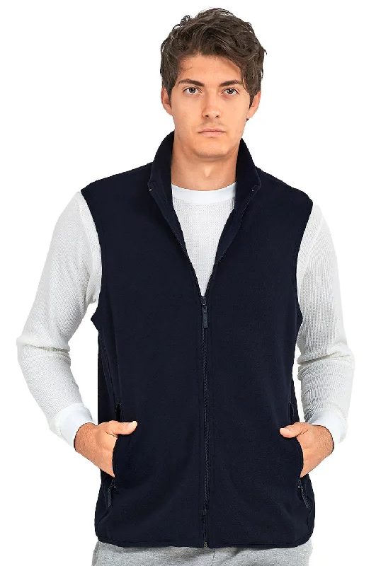 Fashionable Ease KNOCKER MEN'S POLAR FLEECE VEST (PF1500_NAVY)