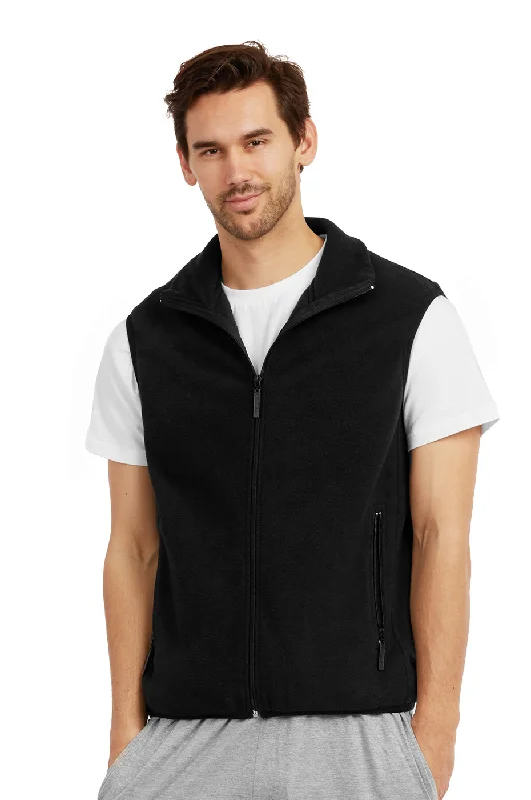 ET TU MEN'S POLAR FLEECE VEST (PF1500E_BLACK)