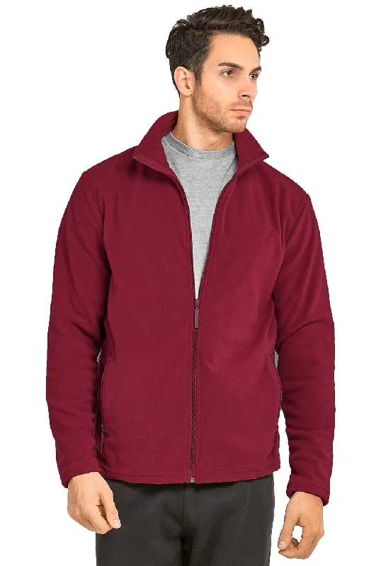 Personalized Clothing KNOCKER MEN'S POLAR FLEECE JACKET (PF2000_BURG)