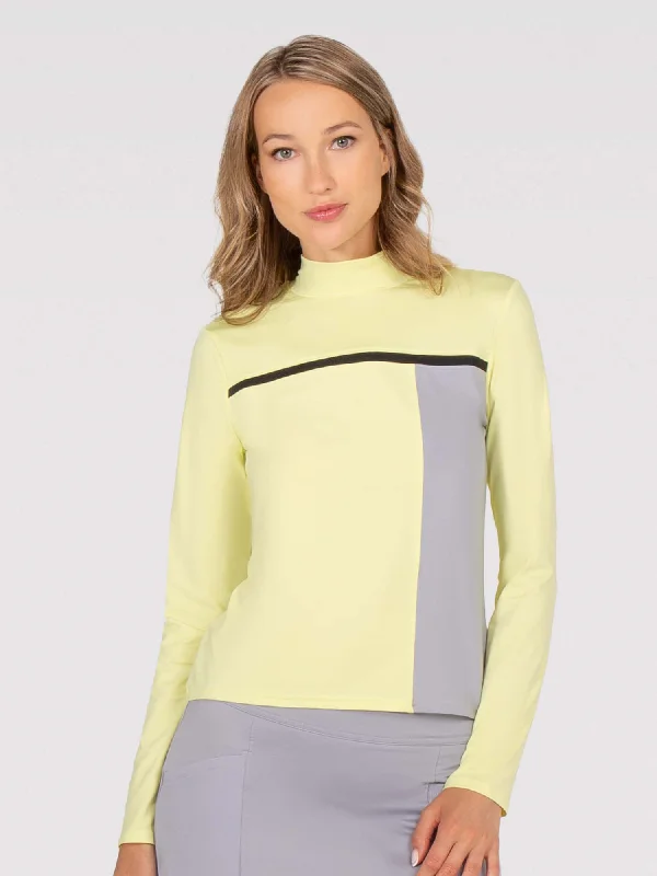 Fashion Selection Riley Performance Mock Neck - Zest Combo