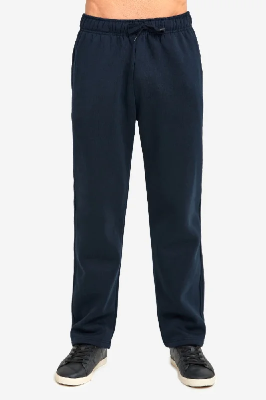 KNOCKER MEN'S HEAVY WEIGHT FLEECE SWEATPANTS (SP1000_NAVY)