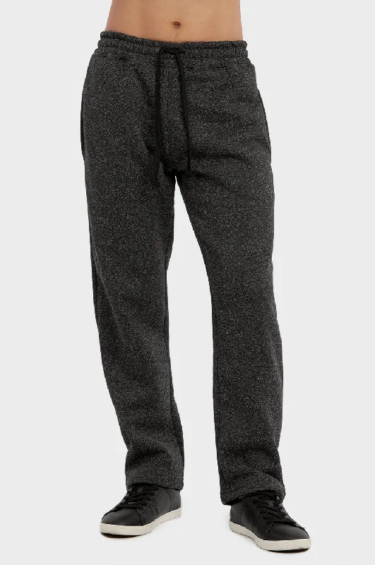 Playful Style KNOCKER MEN'S MEDIUMWEIGHT FLEECE SPACEDYE SWEATPANTS (SP1010_BKM)