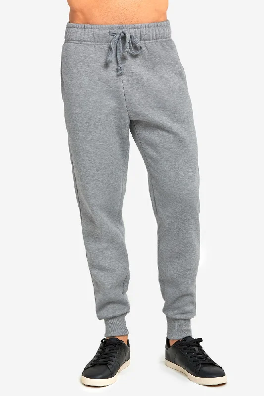 Trendy Casuals KNOCKER MEN'S HEAVY WEIGHT JOGGER FLEECE SWEATPANTS (SP1100_H.GRY)