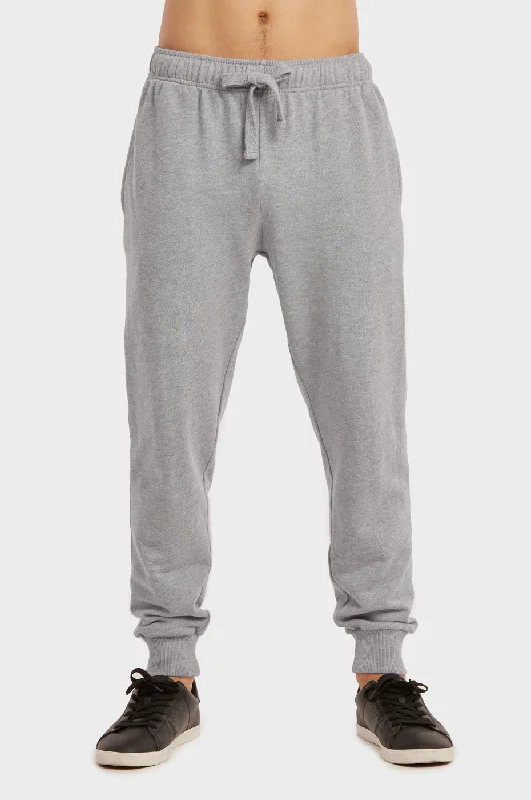All-Day Style KNOCKER MEN'S TERRY JOGGERS (SP3100_H.GRY)