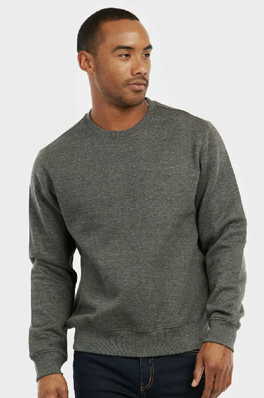 KNOCKER MEN'S HEAVY WEIGHT FLEECE SWEATSHIRT (SWS1000_CH/GR)