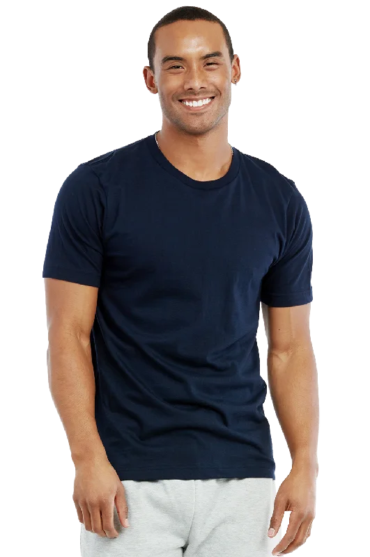 KNOCKER MEN'S CREW NECK T-SHIRT (TR700_NAVY)