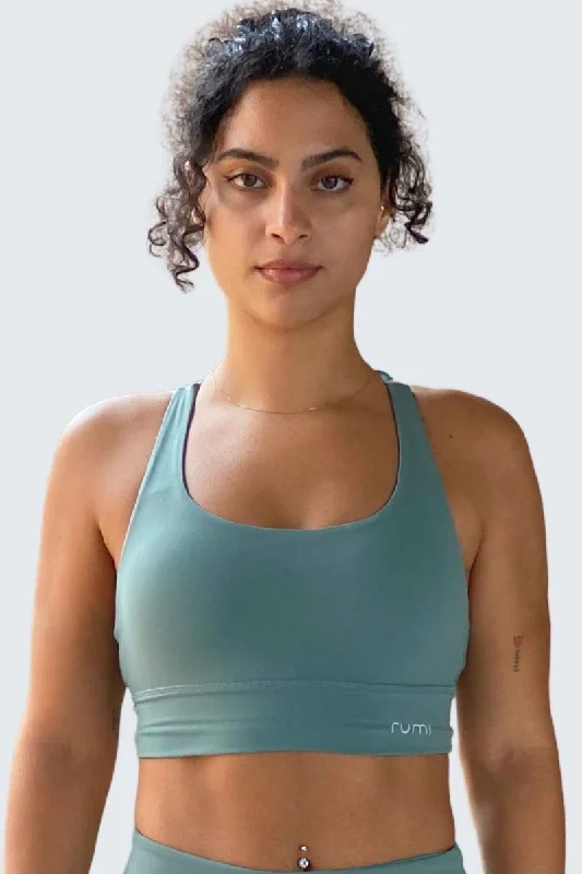 Relaxed Jackets W SunSoft Stringy Crop Top Bra - Teal Light