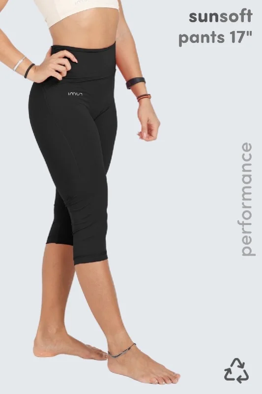 Relaxed Fashion W SunSoft Flow Pants 17" - Black