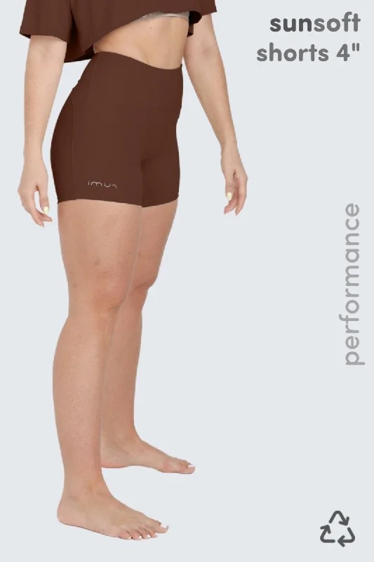 Minimal Comfort W SunSoft Flow Shorts 4" - Cocoa